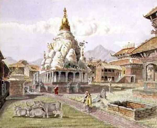 Rato Machhendranath Temple at Bungamati Newari Tribe Village Nepal July 1857 - view 1