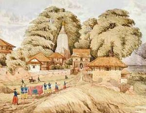 Narain Hitthee near Kathmandoo Nepal by Dr. H.A. Oldfield