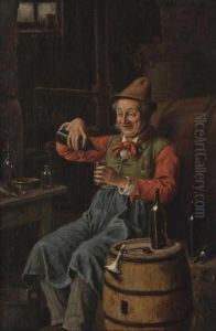 Im Weinkeller by Hermann Kern