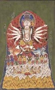 Mahadeo from a Shrine in Nepal Pushupati 1852-60 by Dr. H.A. Oldfield