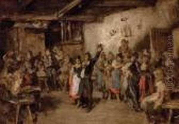 Das Junge Bauernpaar In Der Wirtsstube - view 1