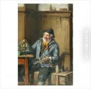 Le Pecheur Et L'oiseau by Hermann Kern