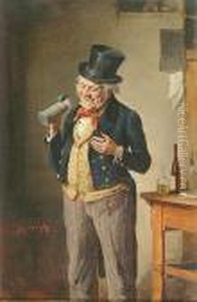 An Ale Drinker In An Interior; The Musician - view 1