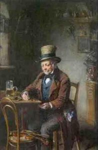 Alter Geigenspieler by Hermann Kern