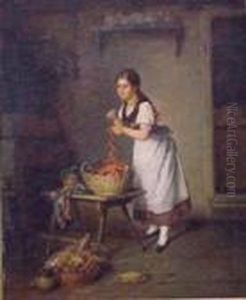The Kitchen Maid by Hermann Kern