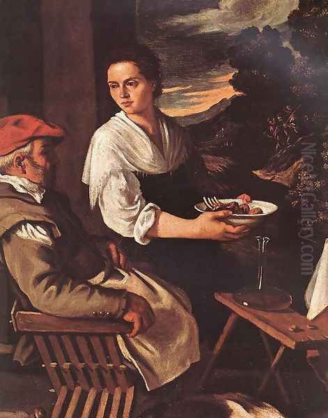 The Supper at Emmaus (detail) 1620s - view 1