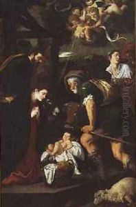 The Adoration of the Shepherds 2 by Pedro Orrente