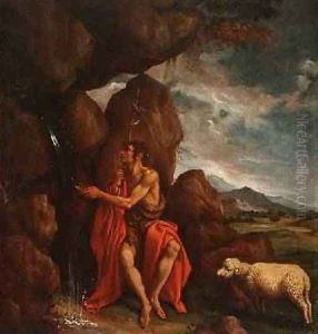 St. John the Baptist in the Desert by Pedro Orrente