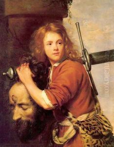 David with the Head of Goliath 1648 by Jacob van, the Elder Oost