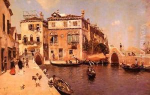 A Venetian Afternoon by Martin Rico y Ortega