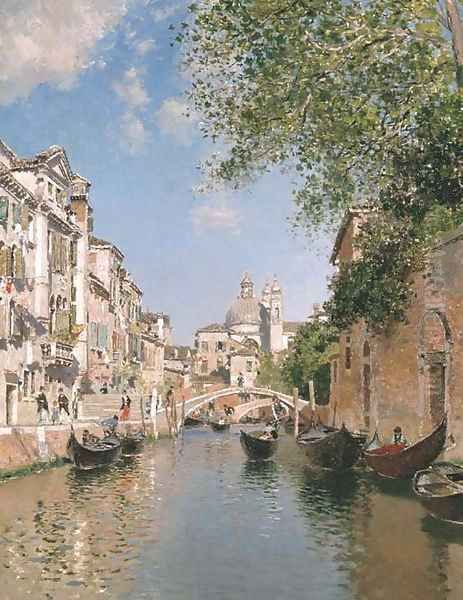 Gondolas on a Canal, Venice - view 1
