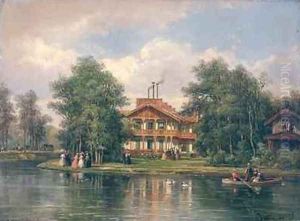 The Chalet with the Yellow Door in the Bois de Vincennes, c.1862