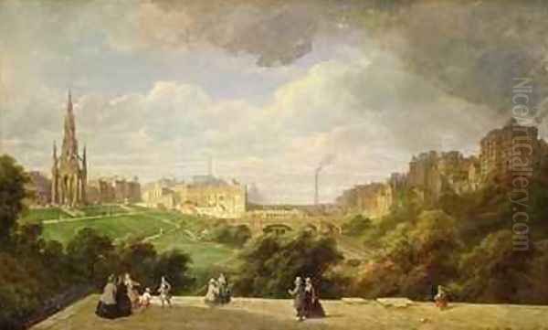 View of Edinburgh, the Walter Scott Monument - view 1