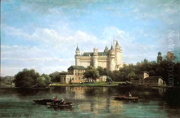 The Chateau de Pierrefonds 1869 - view 1