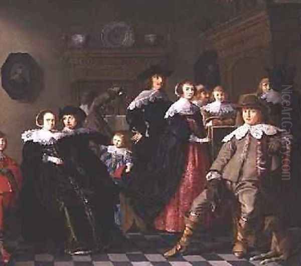 A family in an interior - view 1