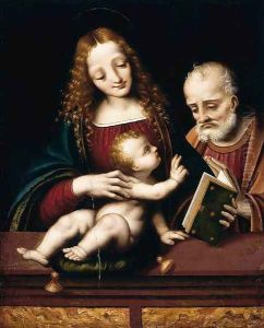 The Holy Family by Marco d' Oggiono