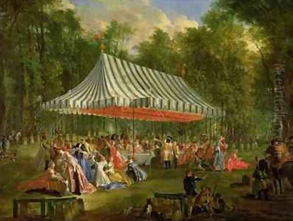 Festival Given by the Prince of Conti to the Prince of BrunswickLunebourg at lIsleAdam 1766 - view 1