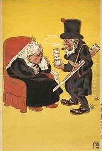 Poster advertising throat sweets featuring Queen Victoria 1899 Poster advertising throat sweets featuring Queen Victoria 1899
