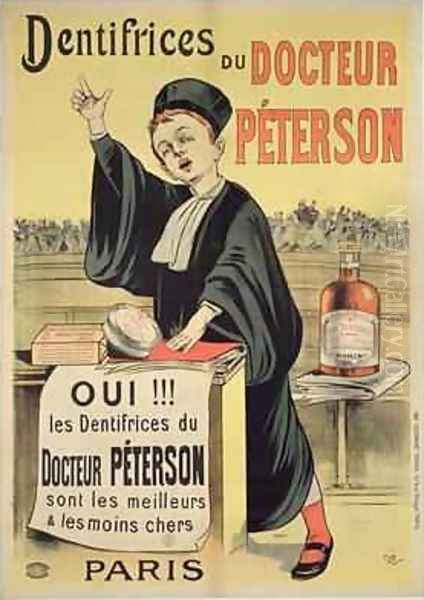 Poster advertising Dr Petersons toothpastes - view 1