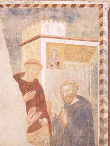 Scenes from the Life of St. Benedict- St. Benedict Raises the Monk Killed by a Collapsing Wall by Lello Orvieto