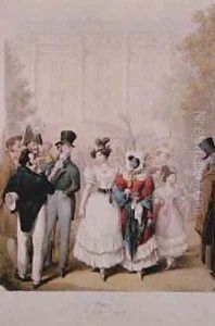 The Palais Royal 1815 by George Emmanuel Opitz