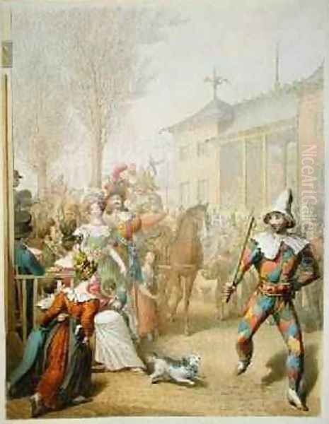 Mardi-Gras Boulevard des Italiens 1831 - view 1