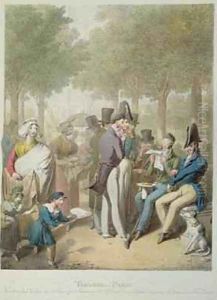 The Jardin des Tuileries from Tableau de Paris by George Emmanuel Opitz