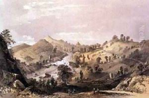 Adams Peak from the Ambogammoa Road at Pushbage Ceylon 1864