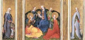 Madonna and Child with Saints 1410-20 by Master of the Older Holy Kinship Altar