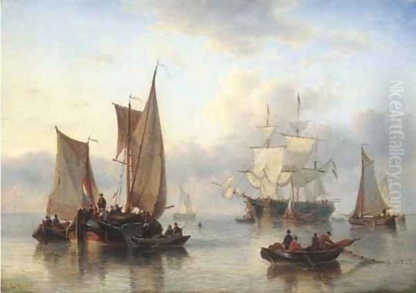 Bringing the catch on board - view 1