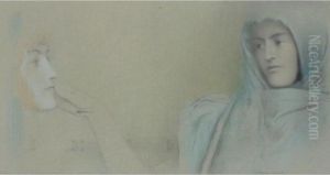 Etude Pour 'le Secret' by Fernand Khnopff