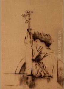 Khnopff. - Un Gested'offrande by Fernand Khnopff