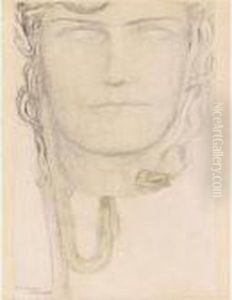 Etude Pour 'le Sang De Meduse' by Fernand Khnopff