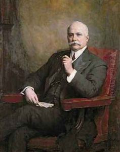 Portrait of Sir Edward Hopkinson Holden 1848-1919 First Baronet 1911 by Walter William Ouless