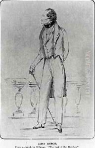 Portrait of Lord Byron The Last of the Dandies by Alfred d' Orsay