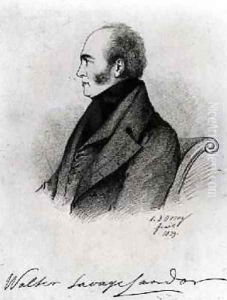 Walter Savage Landor 1775-1864 by Alfred d' Orsay