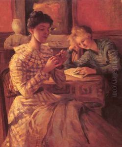 Two Seated Females by Allan Osterlind