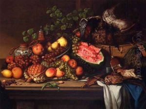 Still Life with Fruit and Game by Joseph Biays Ord