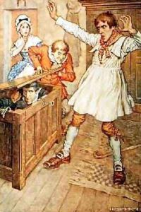 Great Claus and Little Claus Hu he Cried and Sprang Backwards