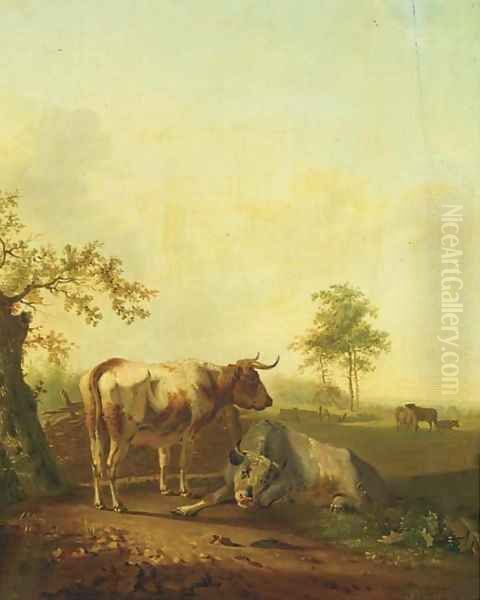 Cattle in a meadow - view 1