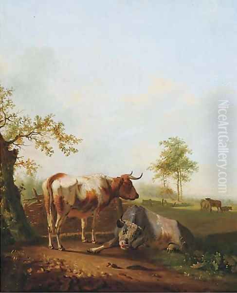 Cattle in a meadow 2 - view 1