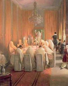 The Rothschild Family at Prayer by Moritz Daniel Oppenheim