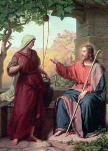 Christ and the Woman of Samaria at the Well, 1854 by Moritz Daniel Oppenheim