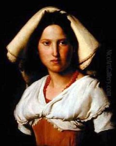 Portrait of Vittoria Caldoni or, The Young Italian by Andre Jacques Victor Orsel