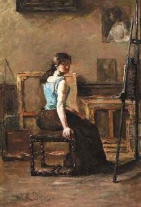 The artist's studio by David Oyens