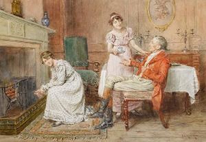 A Warm Welcome Home by George Goodwin Kilburne