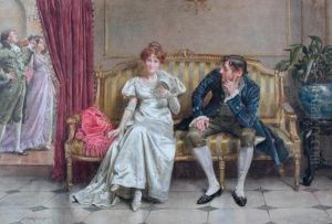 The Courtship by George Goodwin Kilburne