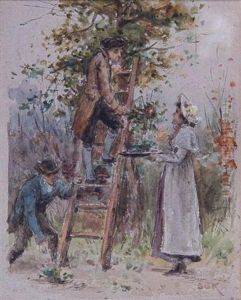 Fruit Picking by George Goodwin Kilburne