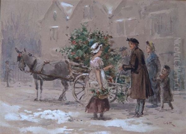 The Christmas Holly Vendor - view 1