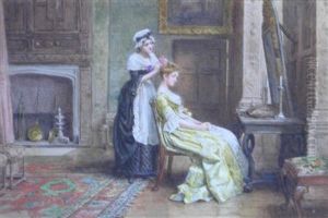Lady At Her Toilet